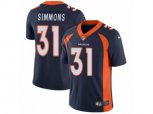 Denver Broncos #31 Justin Simmons Vapor Untouchable Limited Navy Blue Alternate NFL Jersey