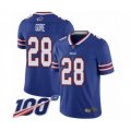 Buffalo Bills #28 Frank Gore Royal Blue Team Color Vapor Untouchable Limited Player 100th Season Football Jersey