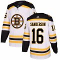 Boston Bruins #16 Derek Sanderson Authentic White Away NHL Jersey