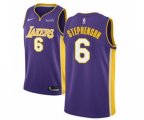 Los Angeles Lakers #6 Lance Stephenson Authentic Purple Basketball Jersey - Statement Edition