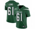 New York Jets #61 Alex Lewis Green Team Color Vapor Untouchable Limited Player Football Jersey