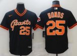 Nike San Francisco Giants #25 Barry Bonds Black Fashion Baseball Jersey