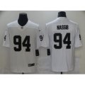 Oakland Raiders #94 Carl Nassib Nike White Limited Jersey