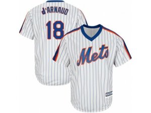 New York Mets #18 Travis d\'Arnaud Replica White Alternate Cool Base MLB Jersey