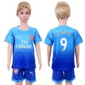 2017-18 Arsenal 9 LACAZETTE Away Youth Soccer Jersey