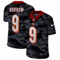 Cincinnati Bengals #9 Joe Burrow Camo 2020 Nike Limited Jersey