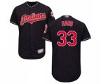 Cleveland Indians #33 Brad Hand Navy Blue Alternate Flex Base Authentic Collection Baseball Jersey