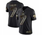 Jacksonville Jaguars #7 Nick Foles Black Golden Edition 2019 Vapor Untouchable Limited Jersey