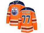 Edmonton Oilers #77 Oscar Klefbom Orange Home Authentic Stitched NHL Jersey