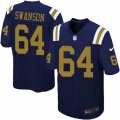 New York Jets #64 Travis Swanson Limited Navy Blue Alternate NFL Jersey