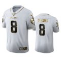Minnesota Vikings #8 Kirk Cousins Nike White Golden Edition Vapor Limited NFL 100 Jersey