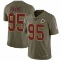 Washington Redskins #95 Da'Ron Payne Limited Olive 2017 Salute to Service NFL Jersey