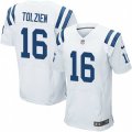 Indianapolis Colts #16 Scott Tolzien Elite White NFL Jersey