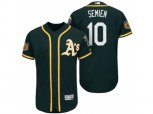 Oakland Athletics #10 Marcus Semien 2017 Spring Training Flex Base Authentic Collection Stitched Baseball Jersey