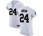 Oakland Raiders #24 Johnathan Abram White Vapor Untouchable Elite Player Football Jersey