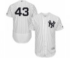 New York Yankees Jonathan Loaisiga White Home Flex Base Authentic Collection Baseball Player Jersey