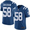 Indianapolis Colts #58 Tarell Basham Elite Royal Blue Rush Vapor Untouchable NFL Jersey