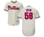 Philadelphia Phillies #56 Zach Eflin Cream Alternate Flex Base Authentic Collection Baseball Jersey