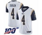 Los Angeles Rams #4 Greg Zuerlein White Vapor Untouchable Limited Player 100th Season Football Jersey