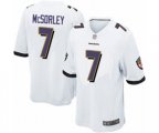 Baltimore Ravens #7 Trace McSorley Game White Football Jersey