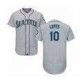 Seattle Mariners #10 Tim Lopes Grey Road Flex Base Authentic Collection Baseball Player Jersey