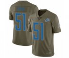 Detroit Lions #51 Jahlani Tavai Limited Olive 2017 Salute to Service Football Jersey