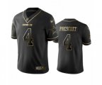 Dallas Cowboys #4 Dak Prescott Black Golden Edition Limited Football Jersey