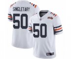 Chicago Bears #50 Mike Singletary White 100th Season Limited Football Jersey