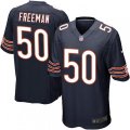 Chicago Bears #50 Jerrell Freeman Game Navy Blue Team Color NFL Jersey