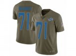 Detroit Lions #71 Ricky Wagner Limited Olive 2017 Salute to Service NFL Jersey