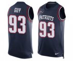 New England Patriots #93 Lawrence Guy Limited Navy Blue Player Name & Number Tank Top Football Jersey