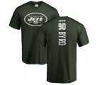 New York Jets #90 Dennis Byrd Green Backer T-Shirt