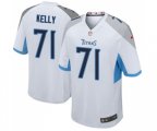 Tennessee Titans #71 Dennis Kelly Game White Football Jersey