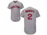 Boston Red Sox #2 Xander Bogaerts Grey Flexbase Authentic Collection MLB Jersey