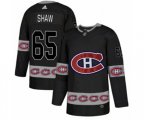 Montreal Canadiens #65 Andrew Shaw Authentic Black Team Logo Fashion NHL Jersey