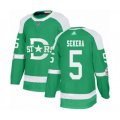 Dallas Stars #5 Andrej Sekera Authentic Green 2020 Winter Classic Hockey Jersey