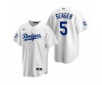 Los Angeles Dodgers Corey Seager White MVP 2020 World Series Champions Replica Jersey