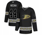 Anaheim Ducks #44 Jaycob Megna Premier Black Team Logo Fashion Hockey Jersey