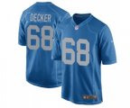 Detroit Lions #68 Taylor Decker Game Blue Alternate Football Jersey