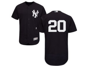 New York Yankees #20 Jorge Posada Navy Flexbase Authentic Collection MLB Jersey