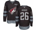 Arizona Coyotes #26 Marcus Kruger Authentic Black 1917-2017 100th Anniversary Hockey Jersey
