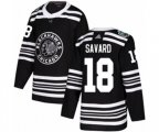 Chicago Blackhawks #18 Denis Savard Authentic Black 2019 Winter Classic NHL Jersey