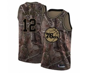 Philadelphia 76ers #12 Tobias Harris Swingman Camo Realtree Collection Basketball Jersey