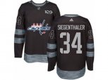 Washington Capitals #34 Jonas Siegenthaler Authentic Black 1917-2017 100th Anniversary NHL Jersey