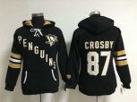 women nhl jerseys pittsburgh penguins #87 crosby black[pullover hooded sweatshirt]