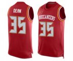 Tampa Bay Buccaneers #35 Jamel Dean Limited Red Player Name & Number Tank Top Football Jersey