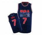 Nike Team USA #7 Larry Bird Authentic Navy Blue 2012 Olympic Retro Basketball Jersey