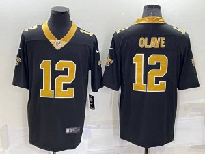 New Orleans Saints #12 Chris Olave Black 2022 Vapor Untouchable Stitched NFL Nike Limited Jersey