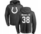 Indianapolis Colts #38 Christine Michael Sr Ash One Color Pullover Hoodie