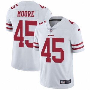 San Francisco 49ers #45 Tarvarius Moore White Vapor Untouchable Limited Player NFL Jersey
